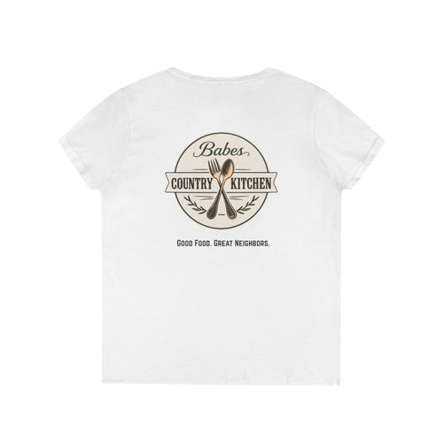 Babes Country Kitchen V-Neck T-Shirt — Logo Tee